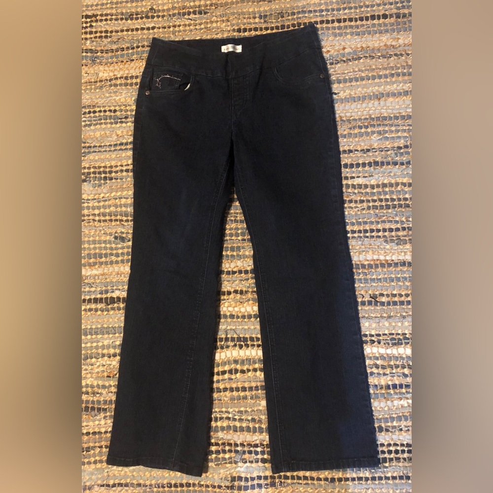 Women's Northern Reflections Straight-Leg Pull On 
Jeans
Size 10P
EUC like new
